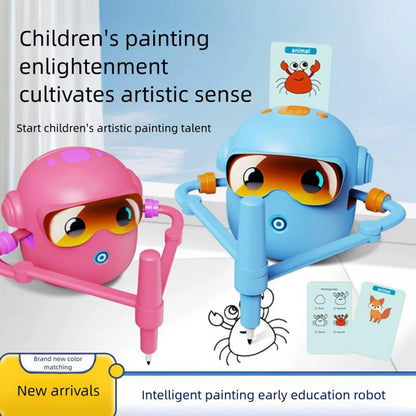 Smart Drawing Robot for Kids – Educational Toy with Cards & Pens - Draw Bot Kids