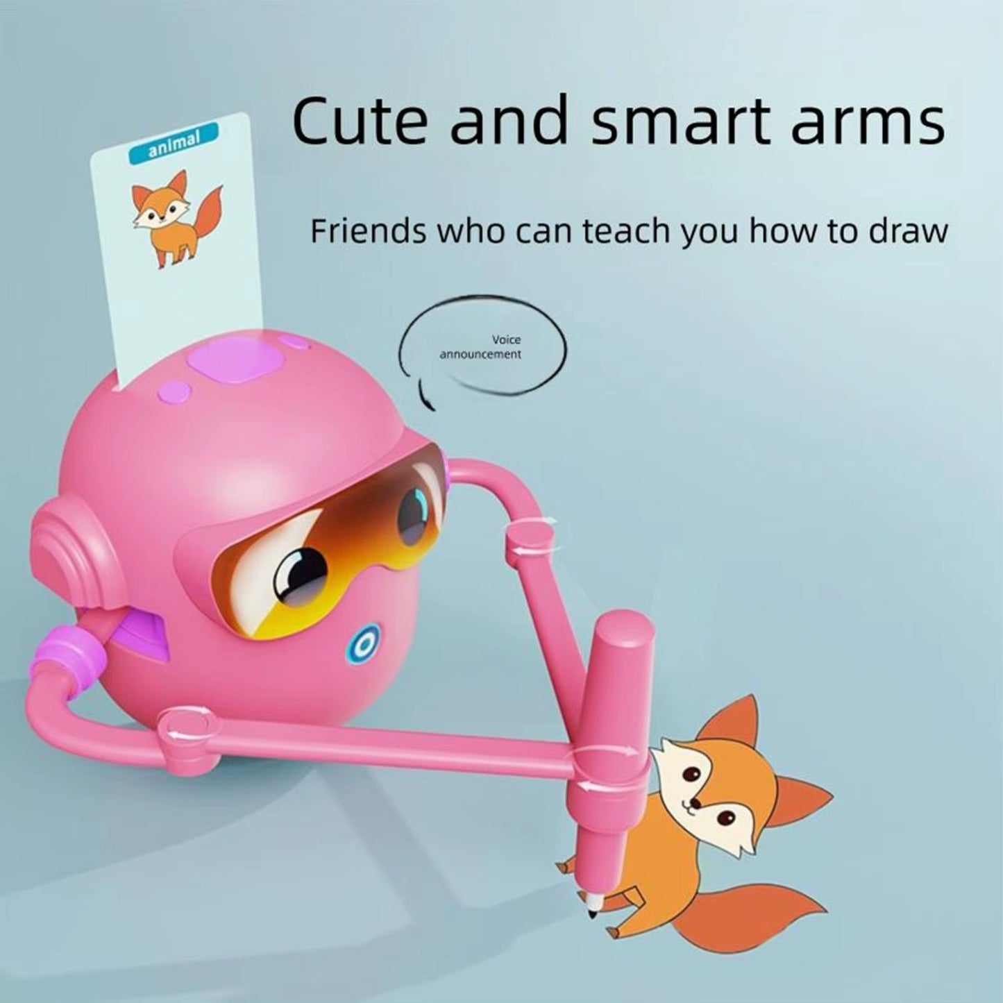 Smart Drawing Robot for Kids – Educational Toy with Cards & Pens - Draw Bot Kids